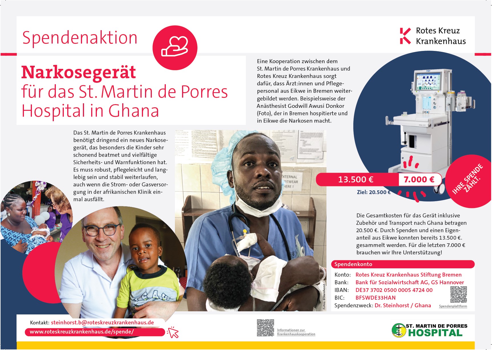 Spendenaktion Ghana Narkosegerät