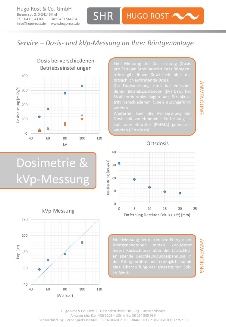 Flyer Dosimetrie Hugo Rost & Co. GmbH